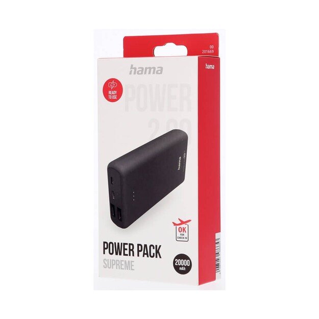 Hama - Powerbank Supreme 20HD 20000mAh 1