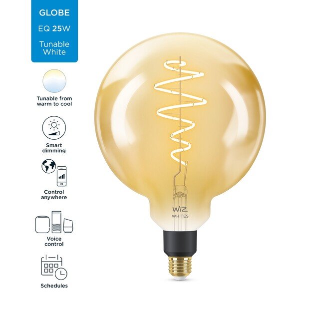 WiZ - G200 Amber Globe E27 Tunable white - Smart Home 3