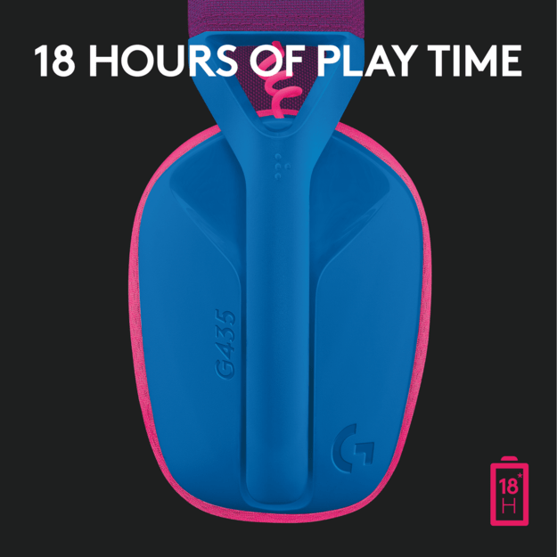 Logitech - G435 Lightspeed Wireless Gaming Headset - Blue 9