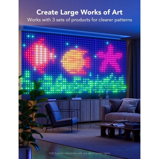 Govee - WiFi & Bluetooth Curtain Lights 5