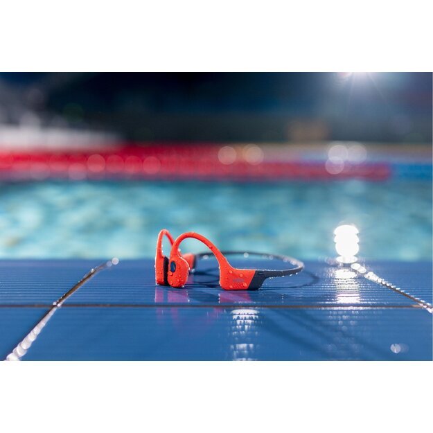 Shokz - OpenSwim Pro, Bone Conduction Headset  - Red 2