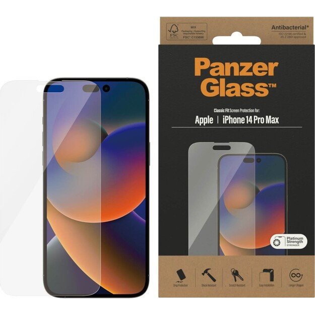 PanzerGlass - Screen Protector Apple iPhone 14 Pro Max - Classic Fit 2