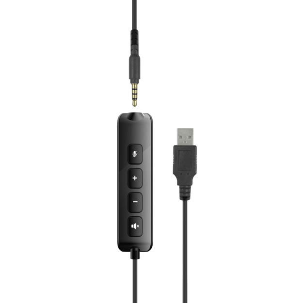 Speedlink - Metis USB Stereo Headset, 3.5mm Jack with USB Soundcard - Black 3