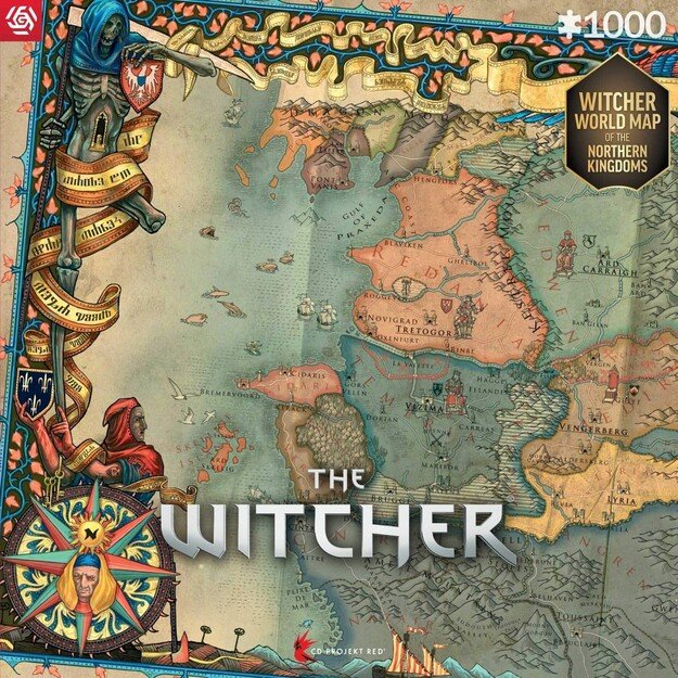 GAMING PUZZLE: THE WITCHER 3 THE NORTHERN KINGDOMS PUZZLES - 1000 7