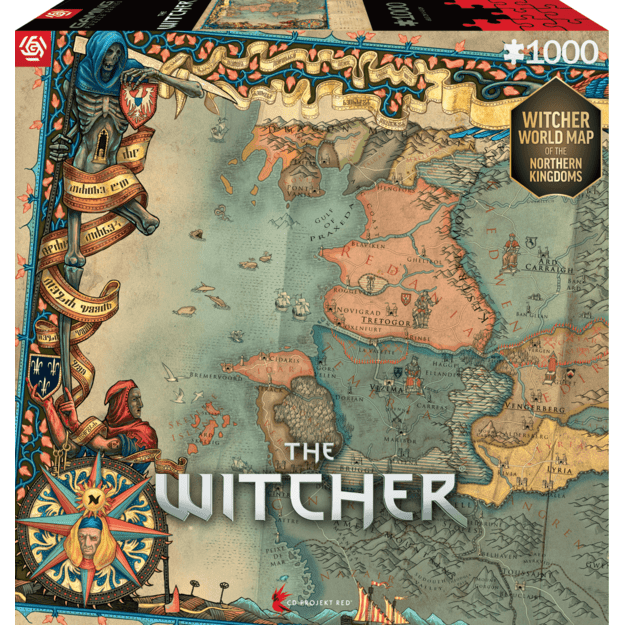 GAMING PUZZLE: THE WITCHER 3 THE NORTHERN KINGDOMS PUZZLES - 1000 3