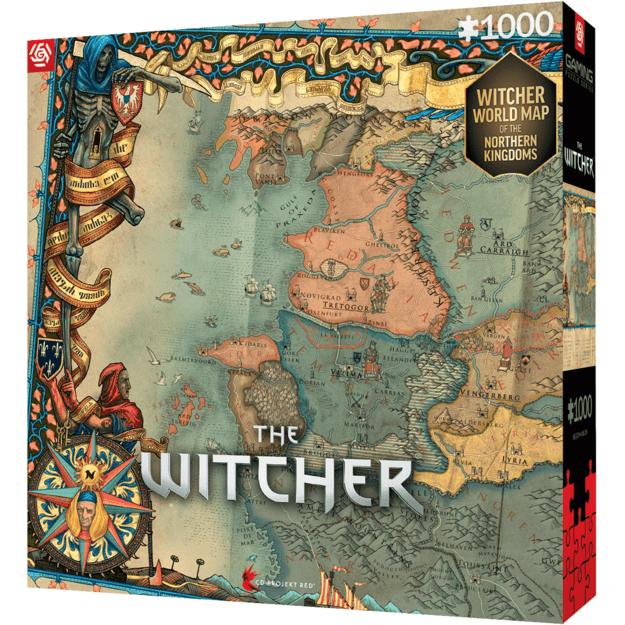 GAMING PUZZLE: THE WITCHER 3 THE NORTHERN KINGDOMS PUZZLES - 1000 2