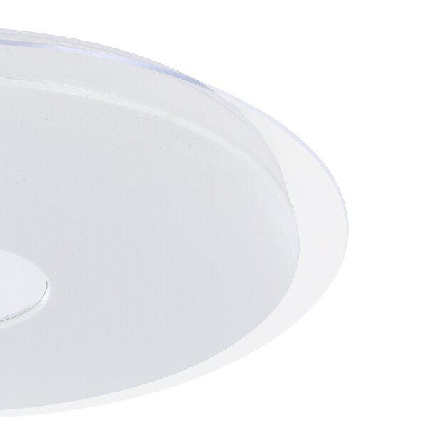 EGLO - Totari-Z ceiling lamp chrome and white with crystal effect Ø77 - TW - Zigbee, Bluetooth 3