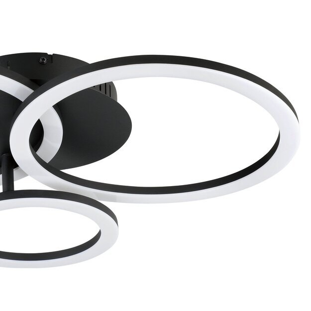 EGLO - Paranday-Z ceiling lamp w/circles black 54.5x44.5 - TW - Zigbee, Bluetooth 2