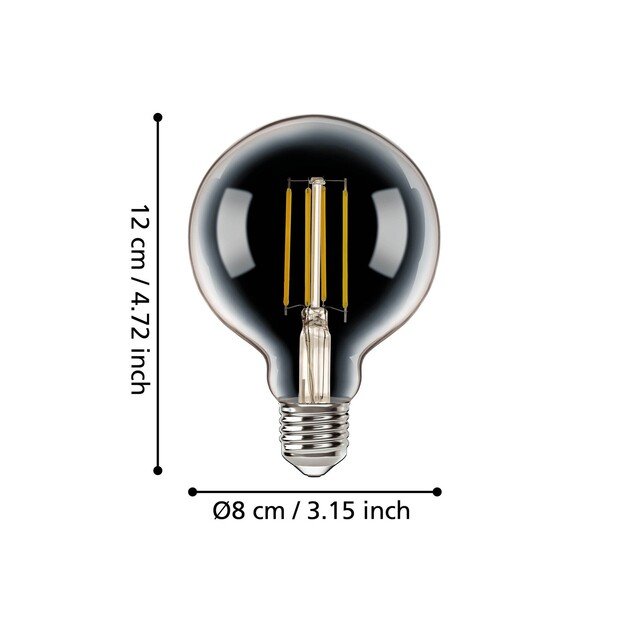 EGLO - E27 G80, clear - White - Zigbee, Bluetooth 2