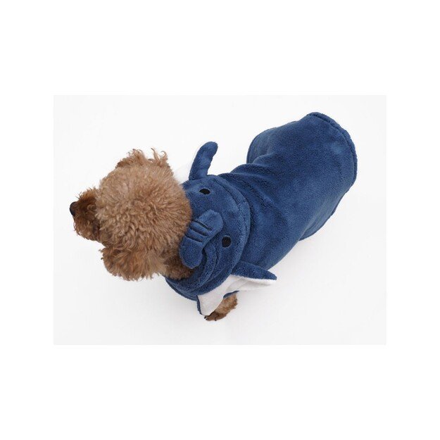 Peppy Buddies -  Bathrobe Elephant S, Blue , Size  25 cm - (697271866751) 1