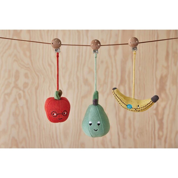OYOY Mini - Yummy Banana Pram Toy Clip - Yellow (M107688) 1