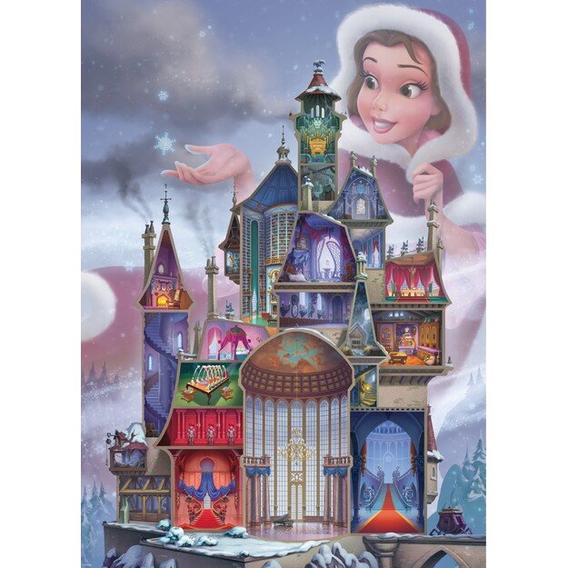 Ravensburger - Puzzle Disney Castles Belle 1000p (12000262) 2