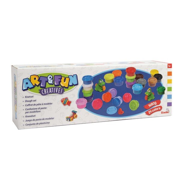 Art & Fun - 24 Dough Pots in 24 Colors (106324528) 2