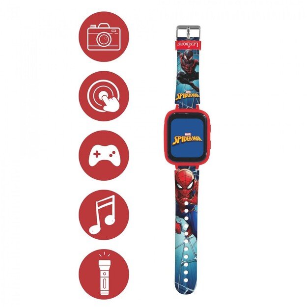 Lexibook - Spider-Man Kids Smartwatch with 8GB memory card (DMW070SP) 1