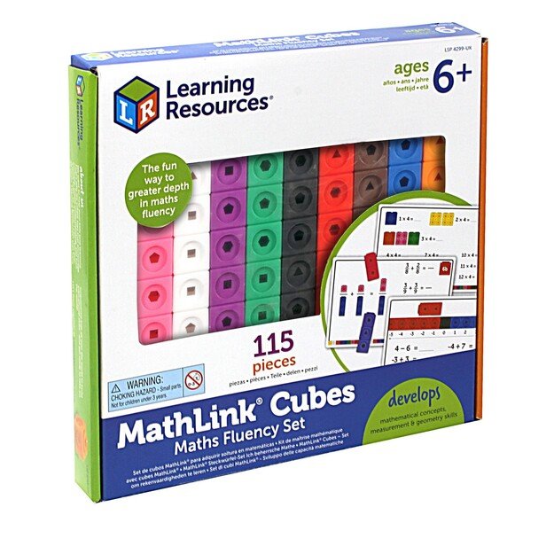 Learning Resources - MathLink® Cubes - Maths Fluency Set (LSP4299-SCA) 1