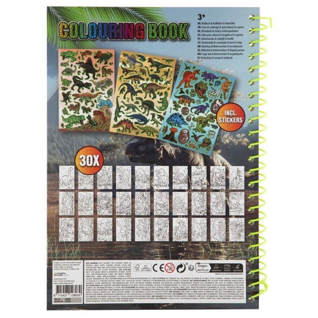 Dinosaur Expedition - Dino Colouring book (130003) 1