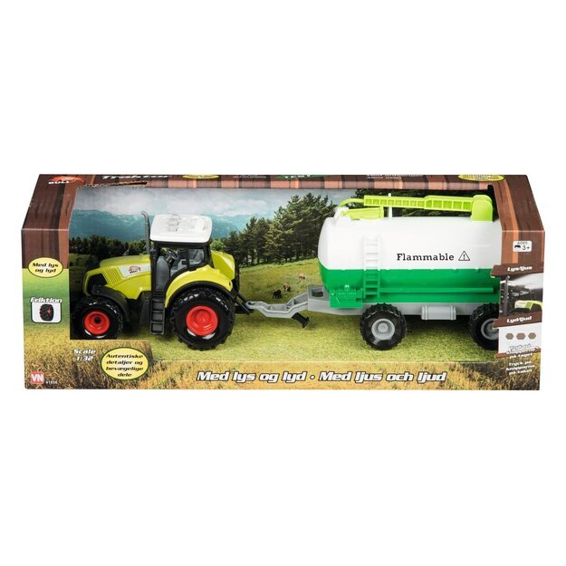 Bull - Tractor with large trailer 1:32, assorted (41856) 5