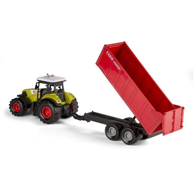 Bull - Tractor with large trailer 1:32, assorted (41856) 8