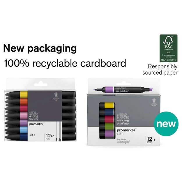 Winsor & Newton - Promarkers 12+1 pcs - Manga Expansion (839962) 1