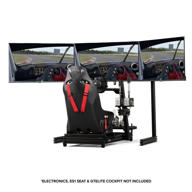 Next Level Racing - Elite Free Standing Triple Monitor Stand - Black 2