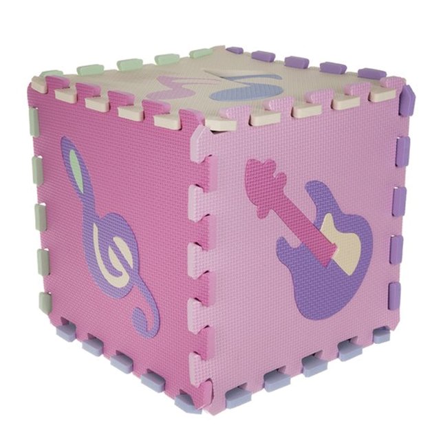 MATA PIANKOWA EDUKACYJNA GRUBA KOJEC DLA DZIECI PUZZLE 25 ELEMENTÓW 3W1 16