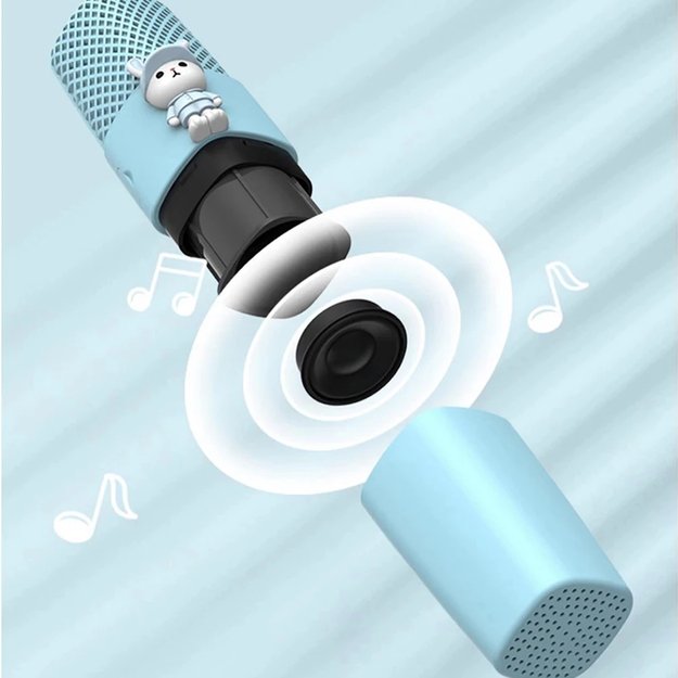 MIKROFON KARAOKE DLA DZIECI BLUETOOTH BEZPRZEWODOWY Z GŁOŚNIKIEM USB  17