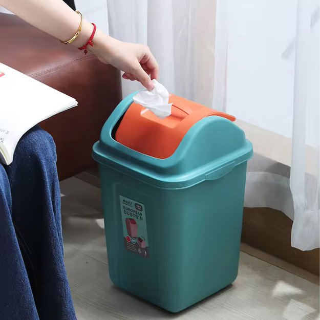 KOSZ POJEMNIK NA ŚMIECI DO SEGREGACJI ODPADÓW PLASTIKOWY UCHYLNY  3