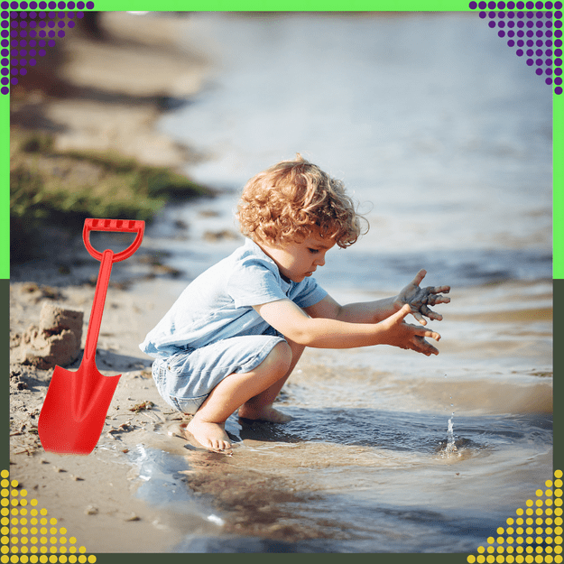 Łopatka Łopata Szpadel do Piasku na Plażę Piaskownice Mocna duża XXL 64 cm 22