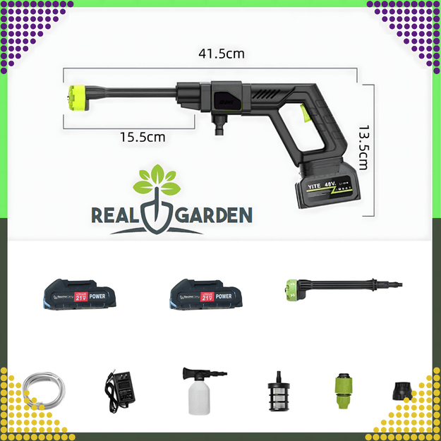 Myjka Ciśnieniowa Akumulatorowa Bezprzewodowa 2 x Aku 21V 30 Bar 300W  4