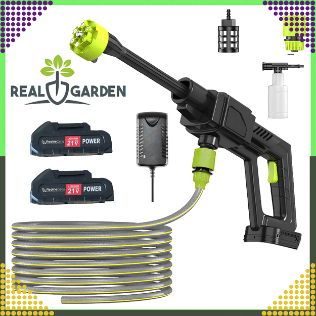Myjka Ciśnieniowa Akumulatorowa Bezprzewodowa 2 x Aku 21V 30 Bar 300W  1