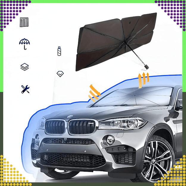 Roleta Parasol Osłona UV do Samochodu Przeciwsłoneczna na Szybę Auta Duża 65x125 15