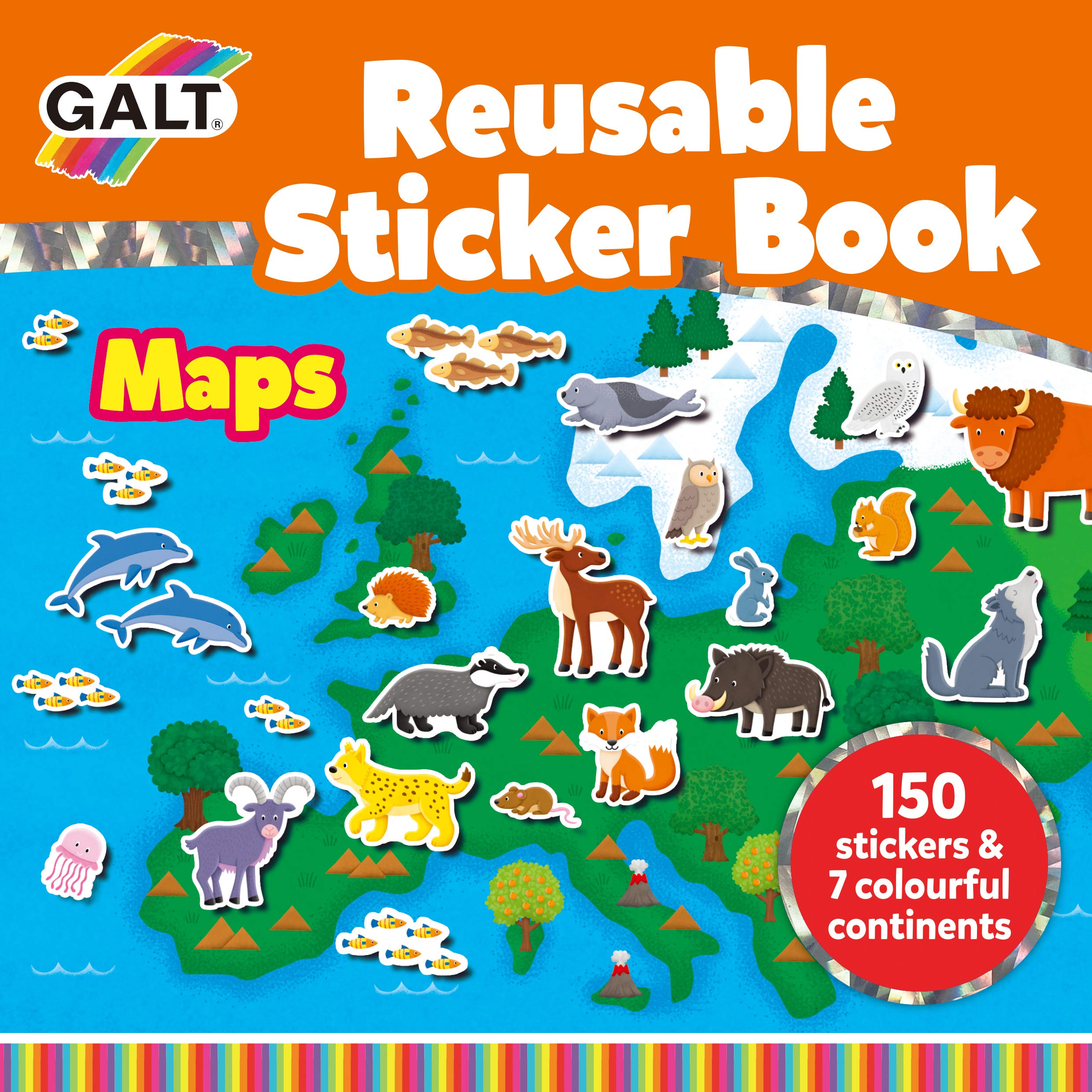 Galt - Reusable Sticker Book -