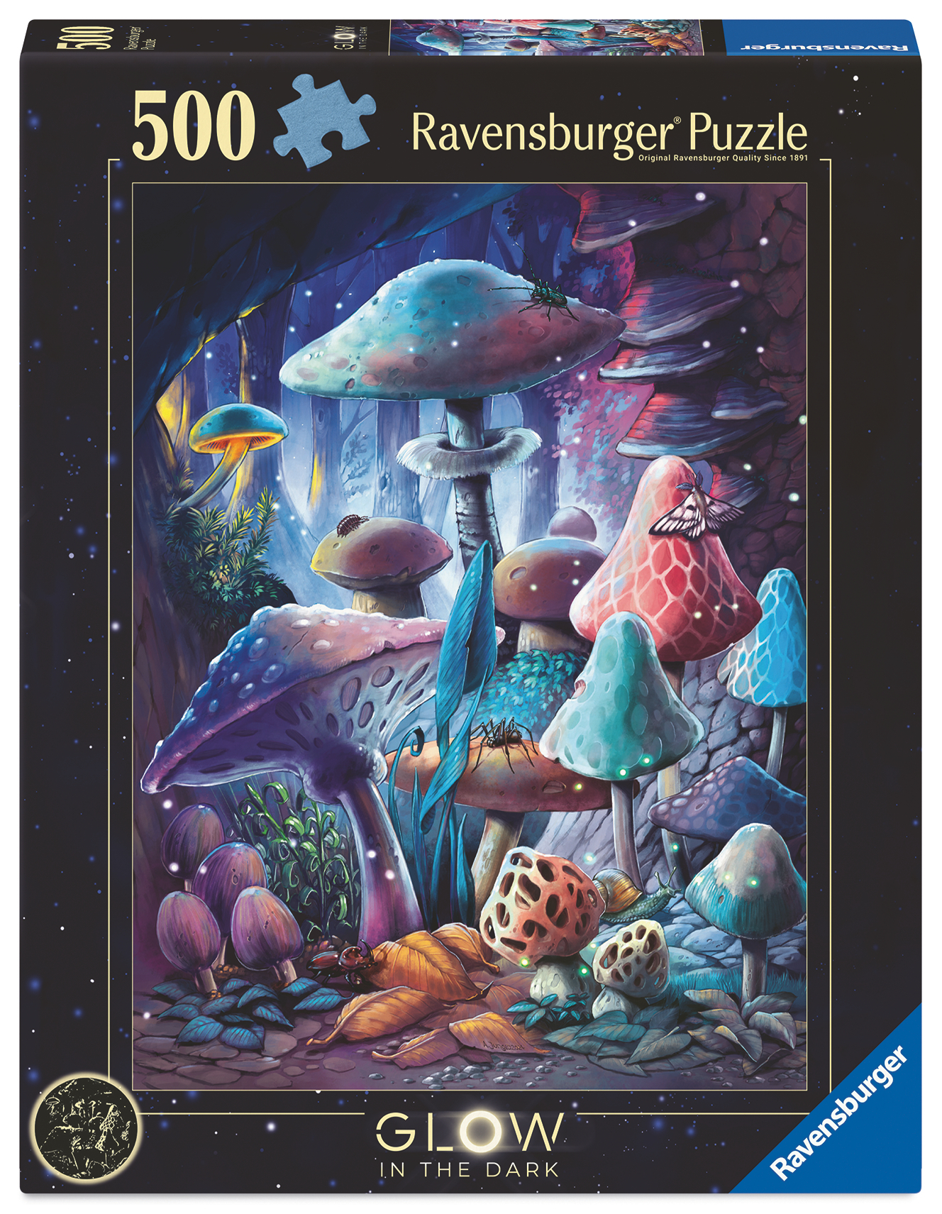 Ravensburger - Moonlight Mushrooms 500p glow