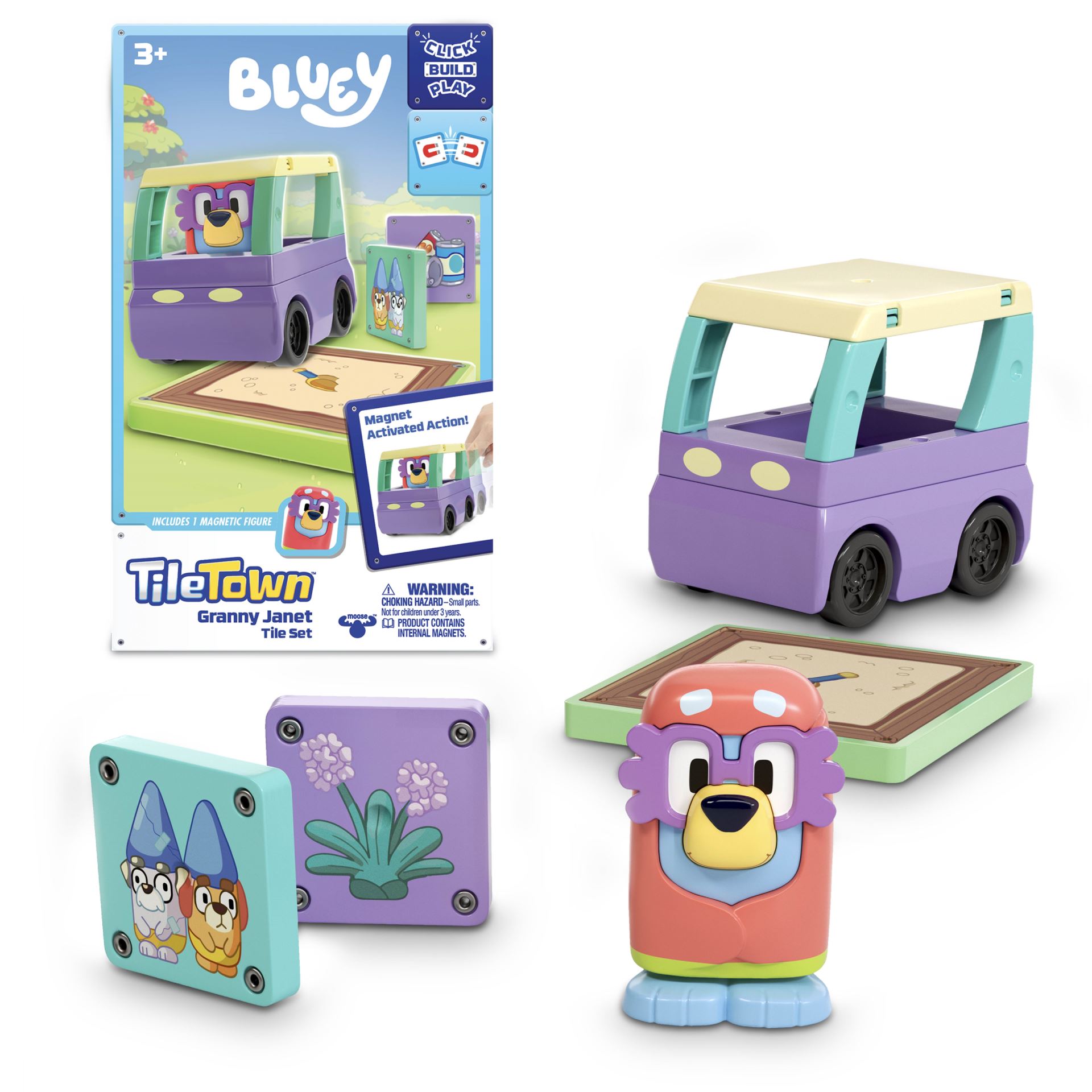 Tile Town - Bluey Magnetiske Mini