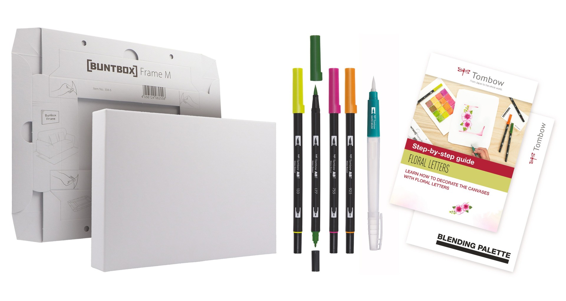 Tombow - Watercoloring Canvas set Floral
