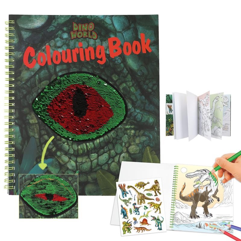 Dino World - Colouring Book With