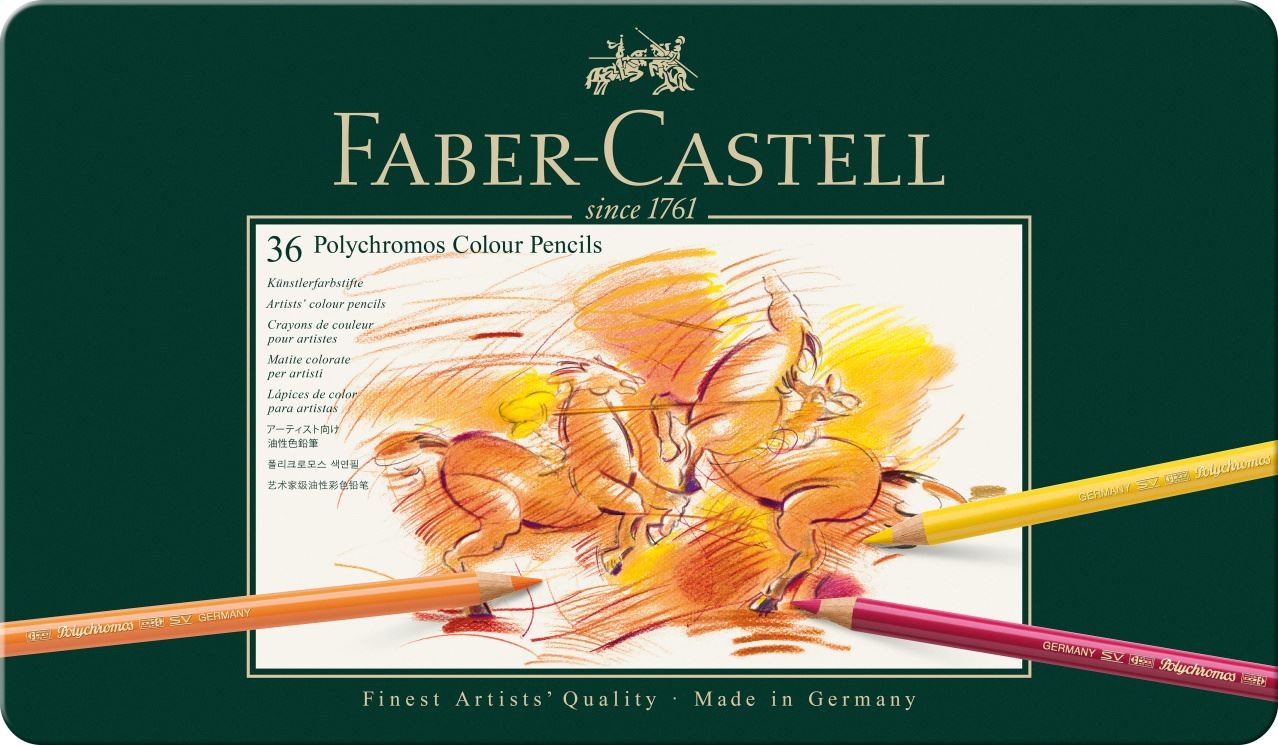 Faber-Castell - Polychromos colour pencil, tin