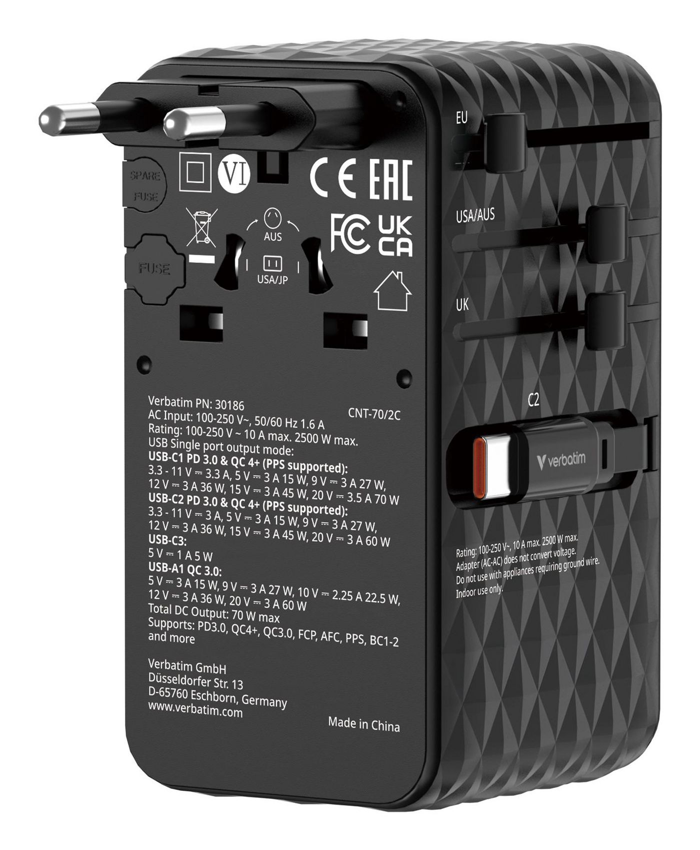 Verbatim - Charge `n` Travel 70W