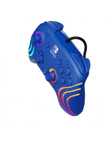 PDP Afterglow Wave Wired Controller Blue