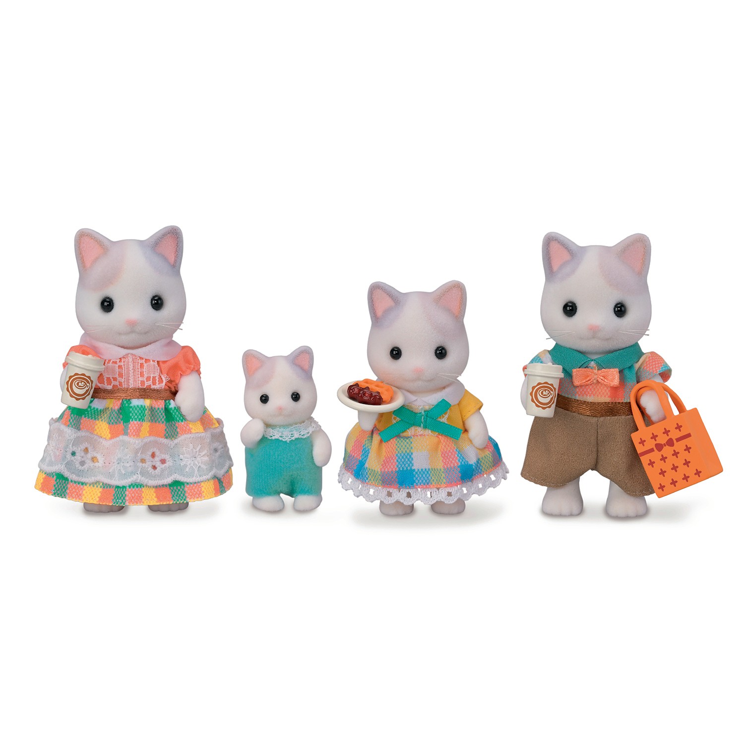 Sylvanian Families - Latte Cat Family