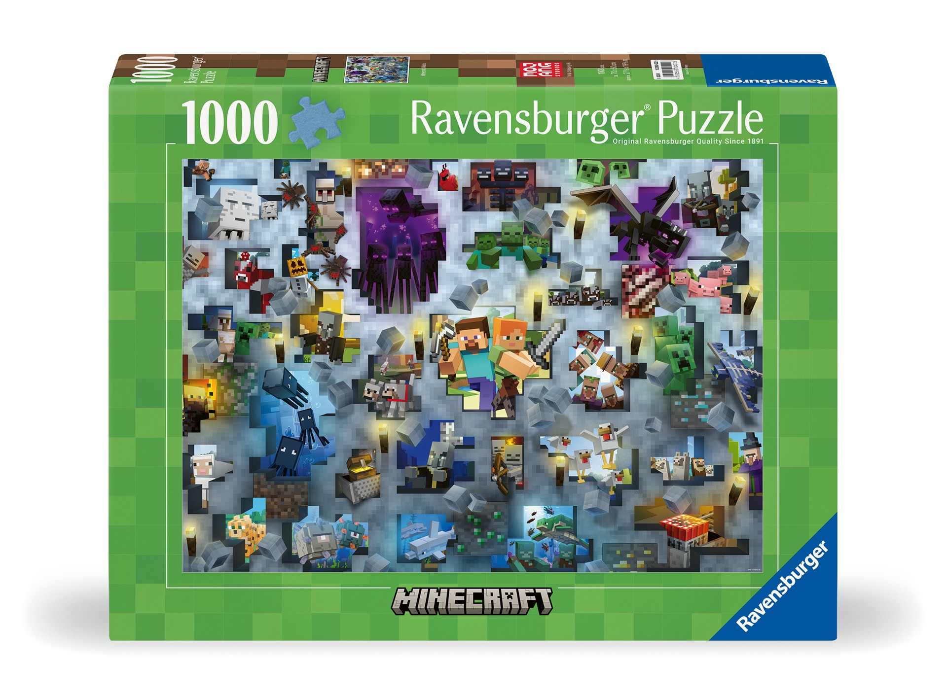 Ravensburger - Puzzle Minecraft Mobs 1000p