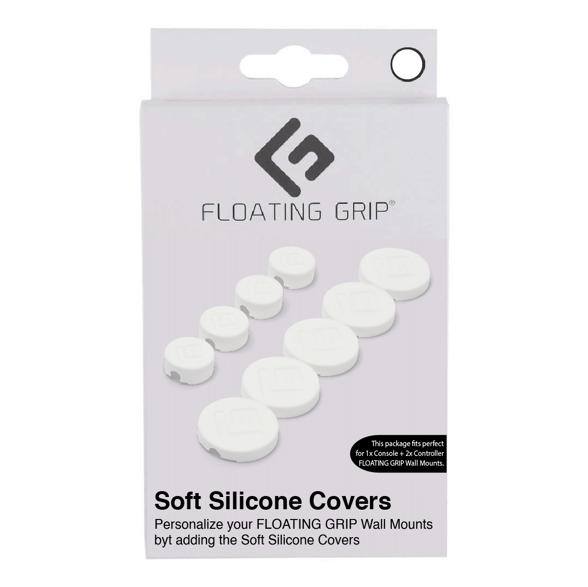 Floating Grip Wall Mount Covers (White)