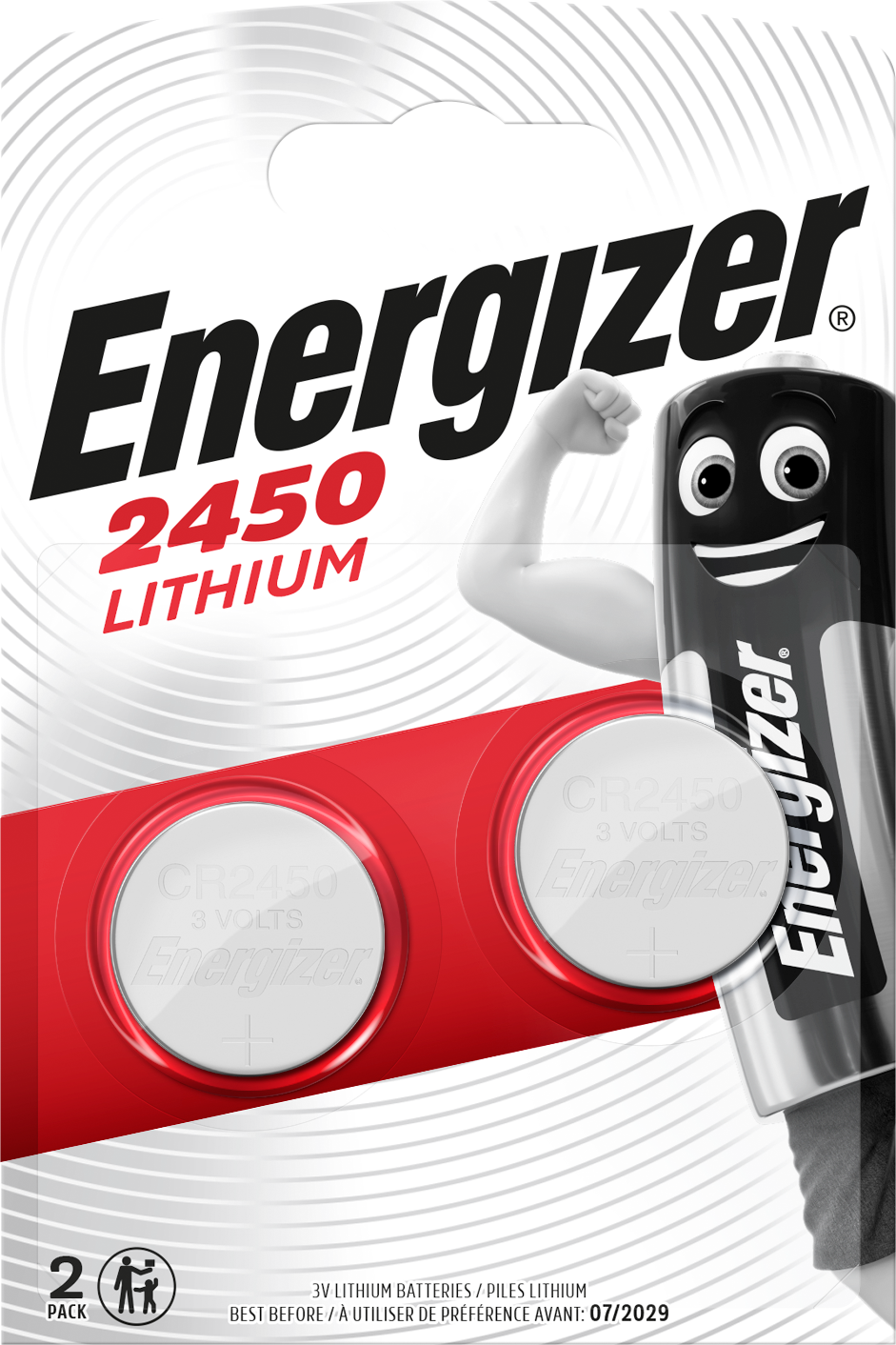 Energizer - Batteri 2 x CR2450