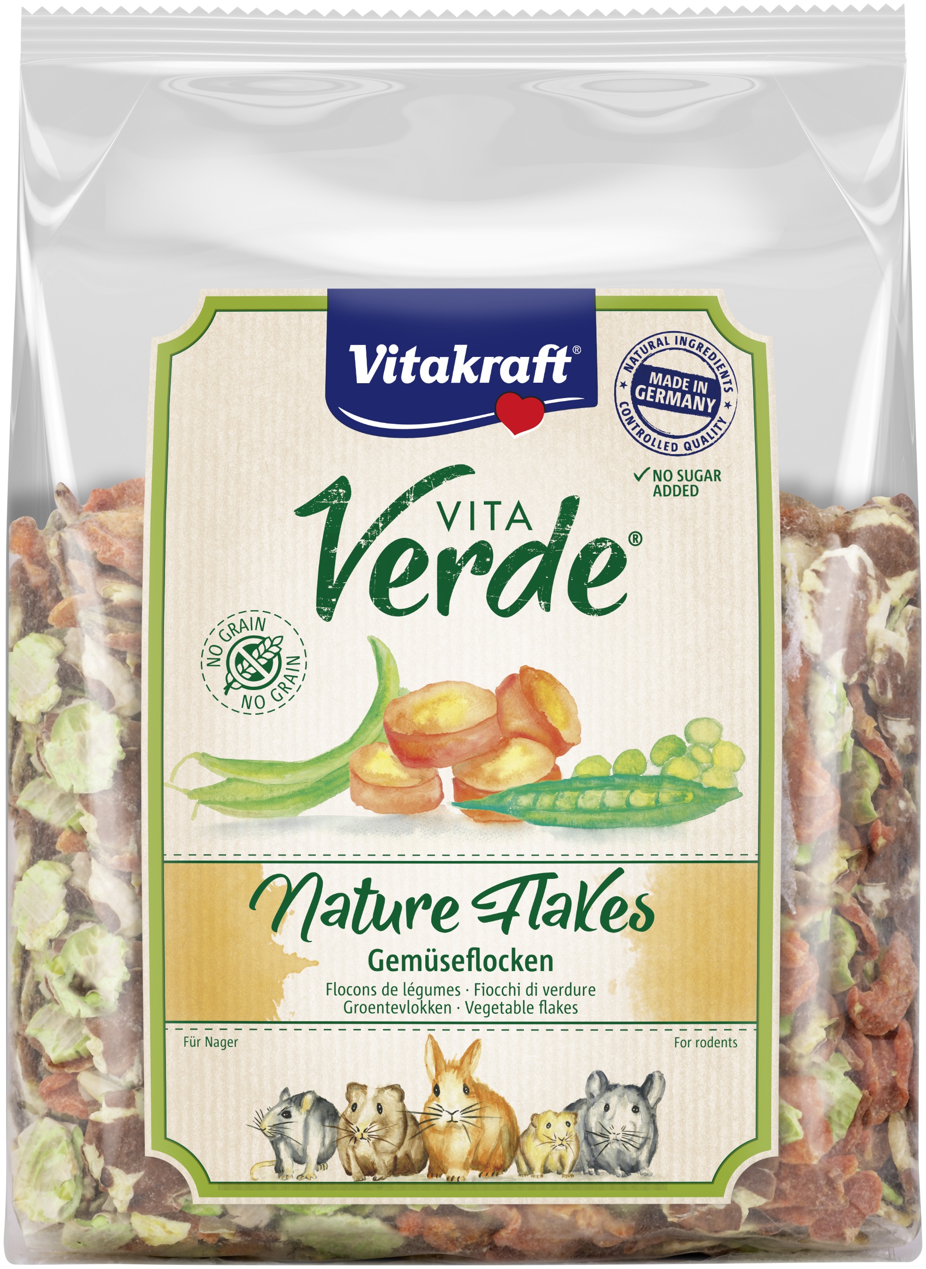 Vitakraft - VitaVerde Nature Flakes Vegetables