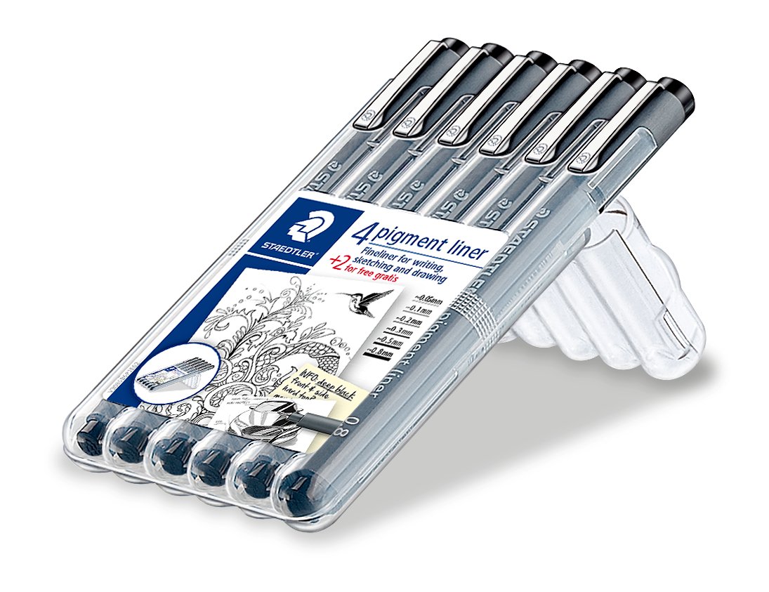 Staedtler - Pigment Liner Set 4+2