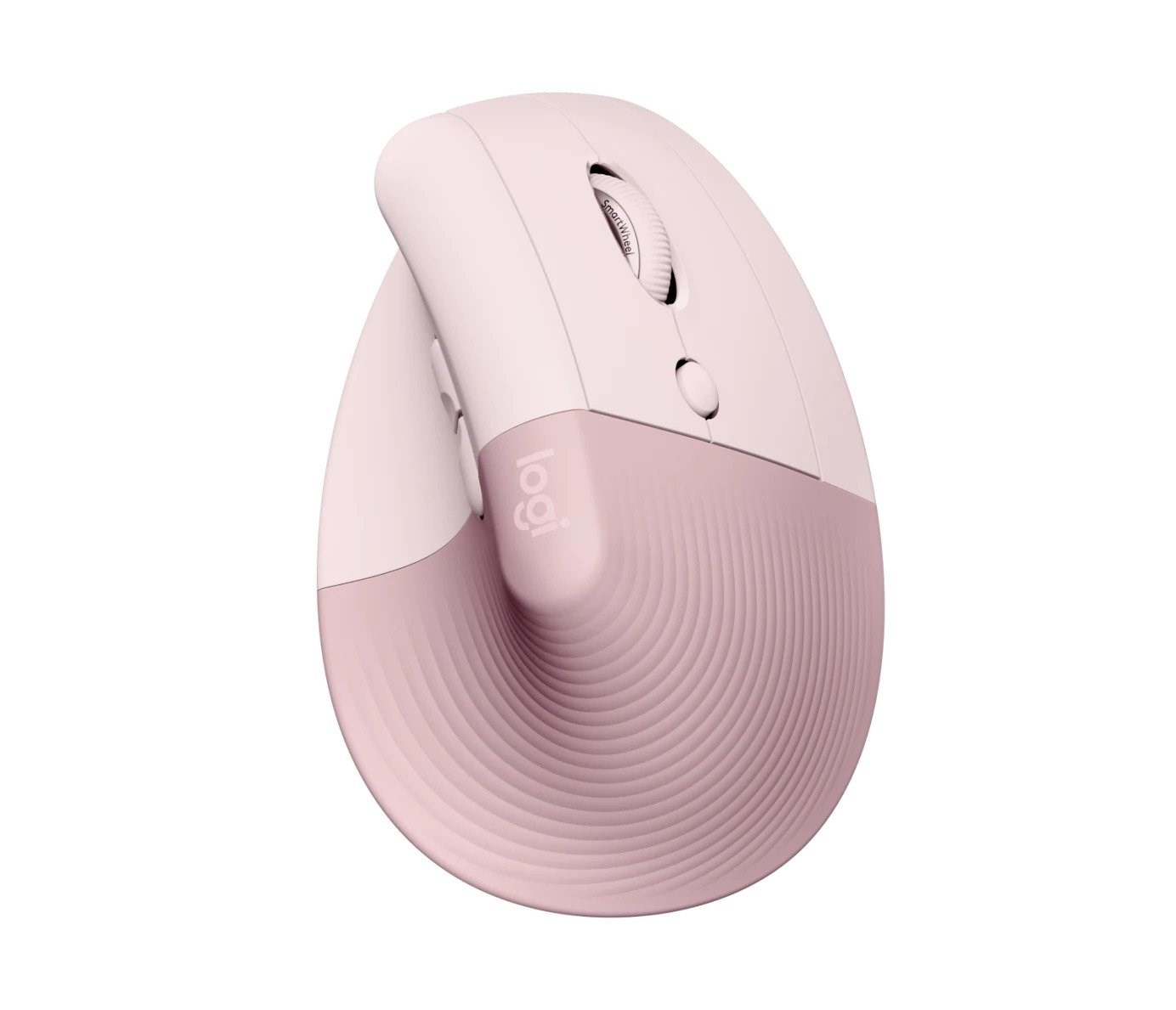 Logitech - Lift Ergo Mouse, Rose/Dark