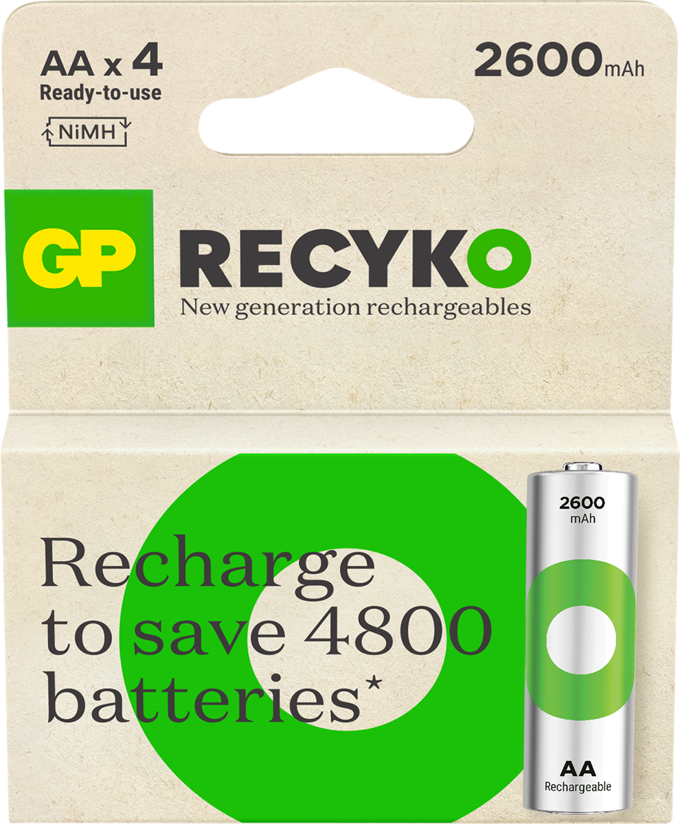 GP - ReCyko Rechargeable Battery  Size