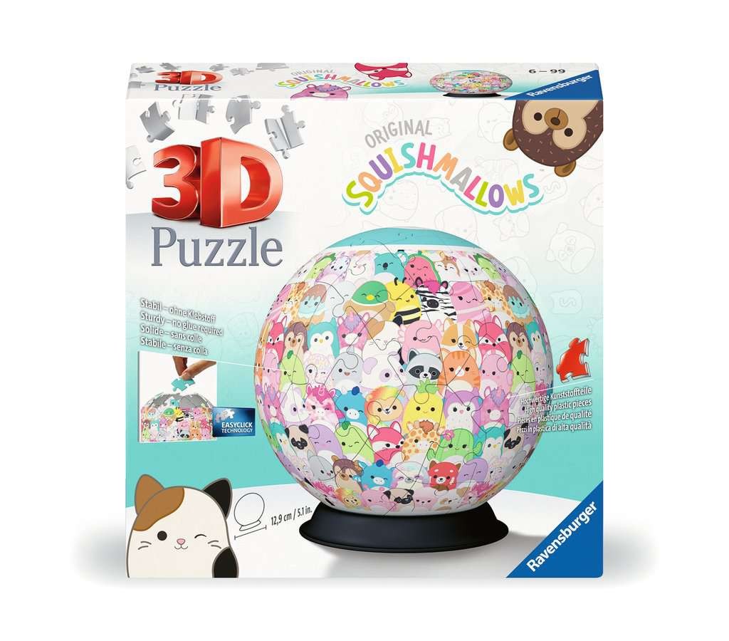 Ravensburger - Puzzle Squishmallows 3D Ball