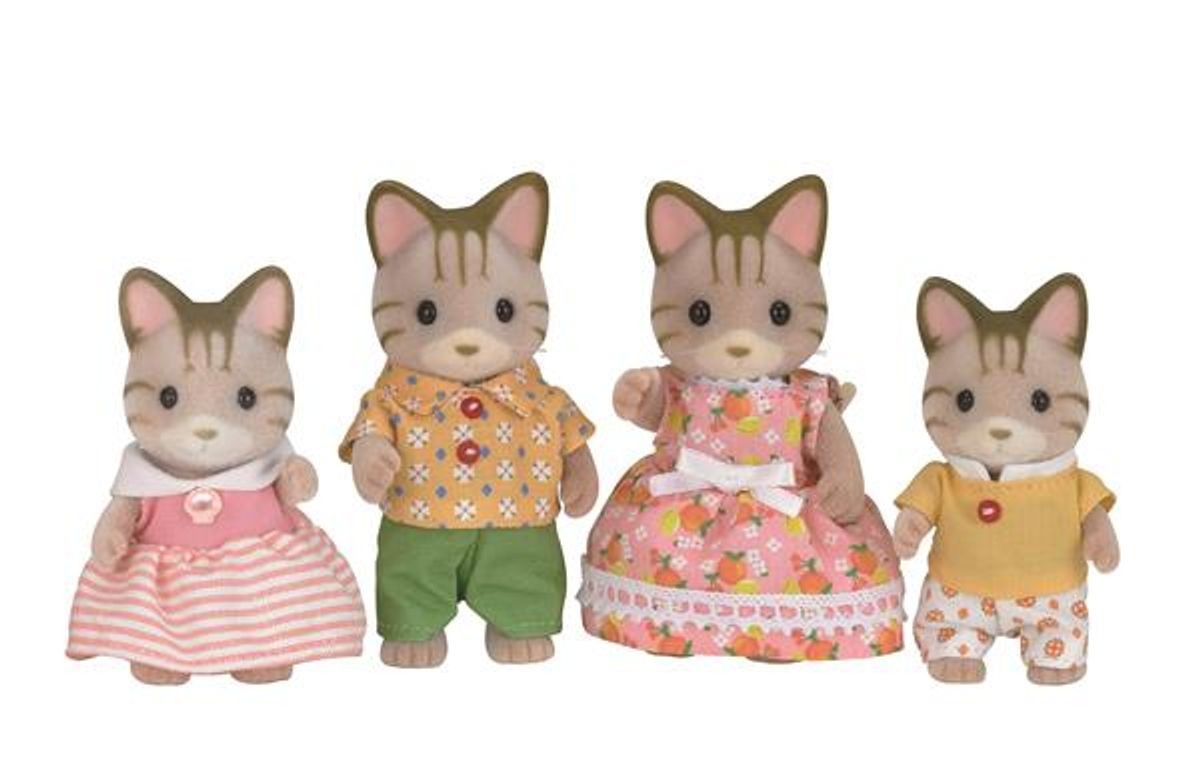 Sylvanian Families - Striped Cat Family