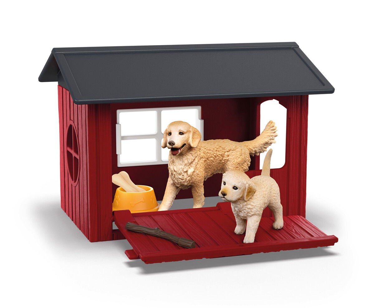 Schleich - Dog kennel with 2